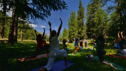 GPFF 2018 Yoga Cogne bosco Sylvenoire